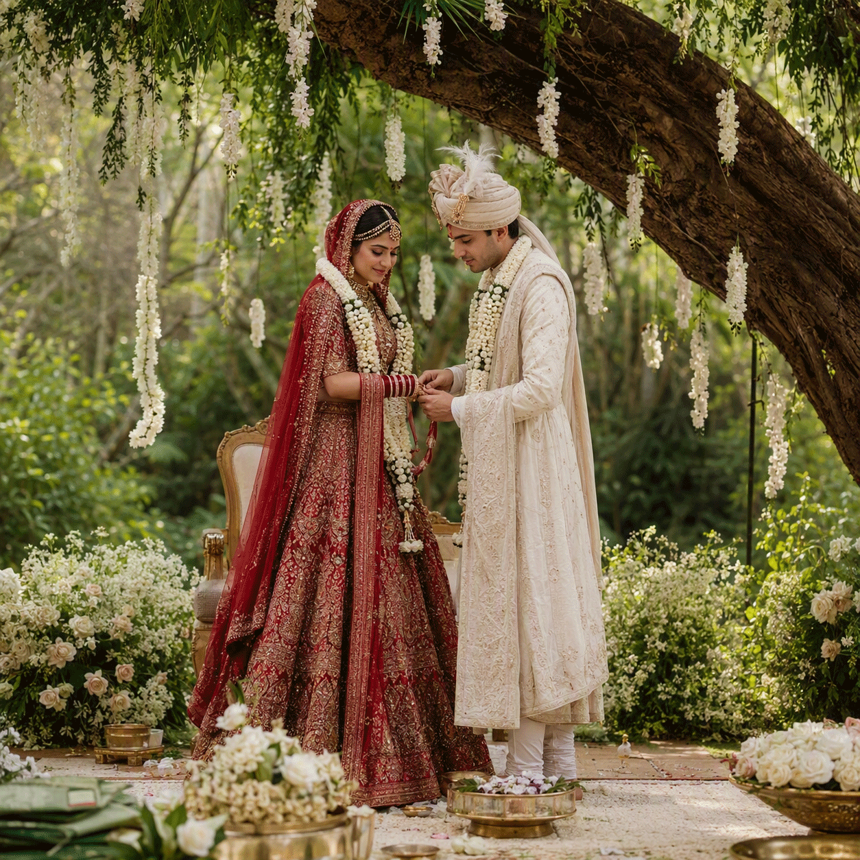destination wedding jim corbett bride groom
