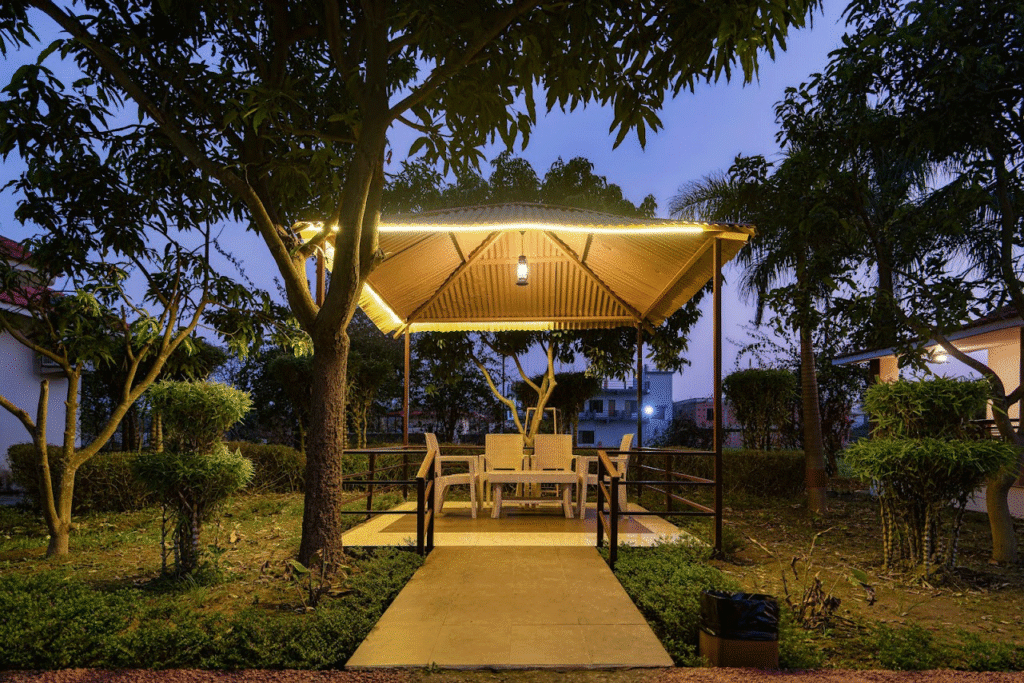 destination wedding jim corbett property resting area