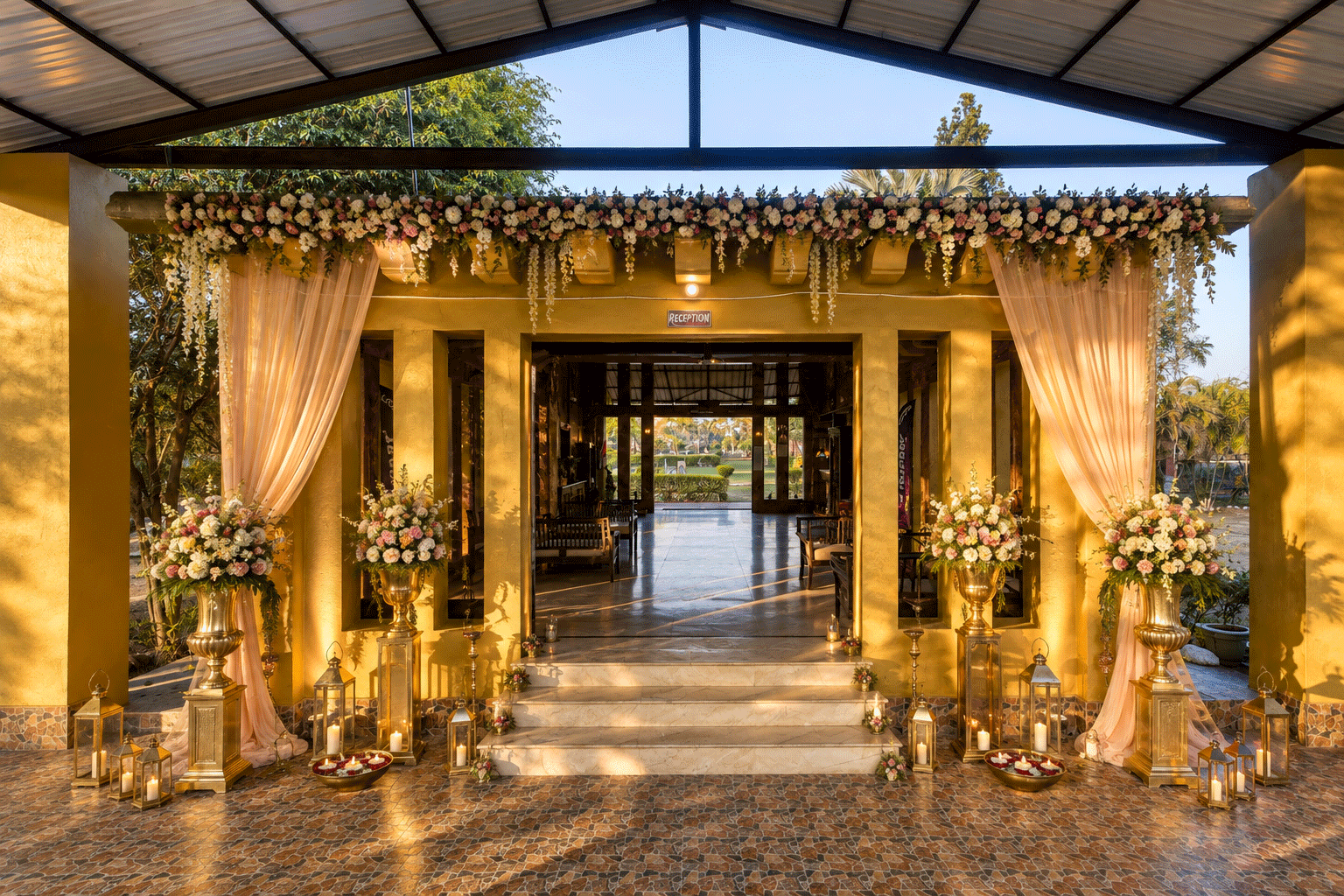 destination wedding resort in jim corbett reception